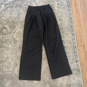 stylenanda grey wide leg slacks